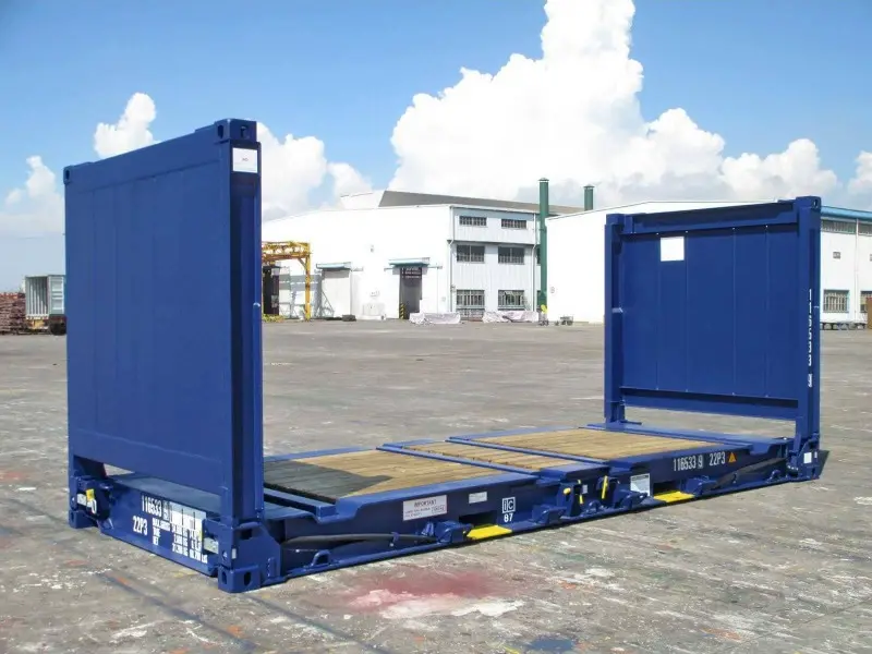 20Ft X 8Ft Used Flat Rack Shipping Containers